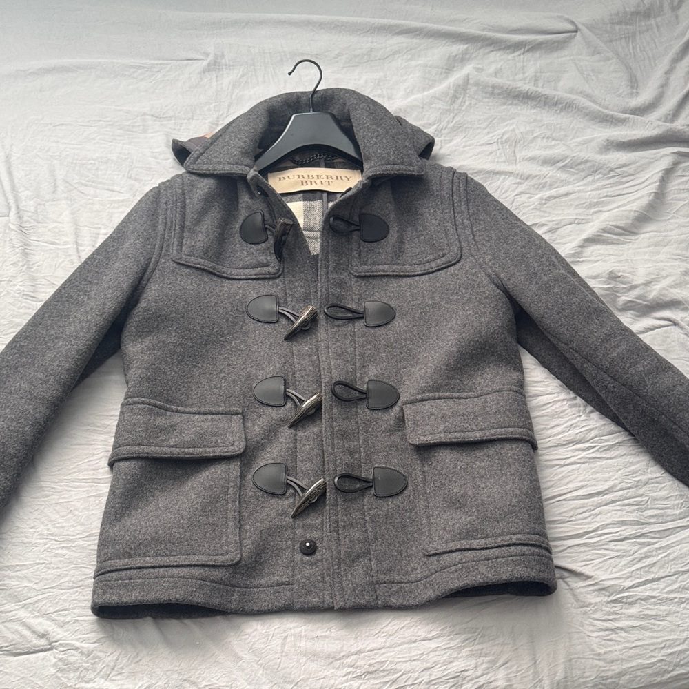 Burberry Charcoal Toggle Jacket